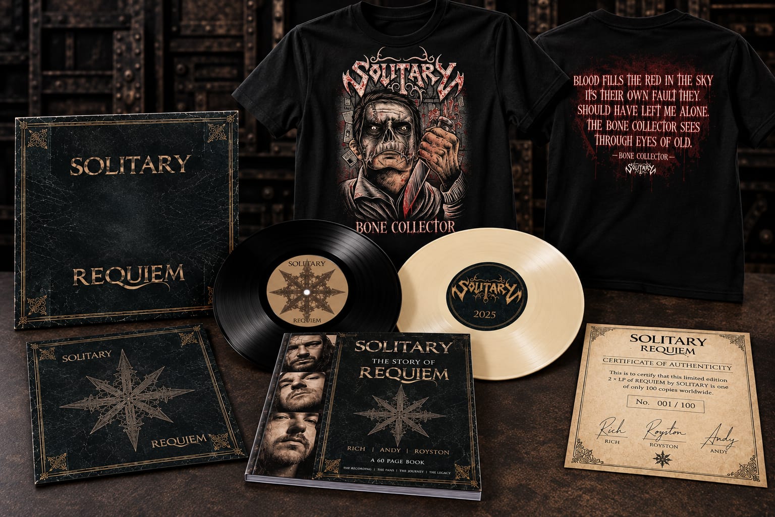 Requiem - Double Vinyl Collectors Edition + Exclusive Bone Collector T-Shirt